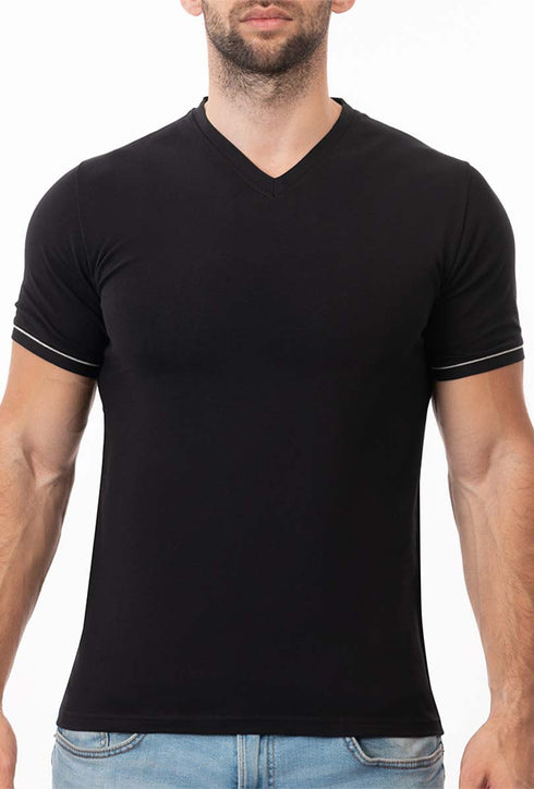 Pack of 3 Men Half Sleeve V-Neck